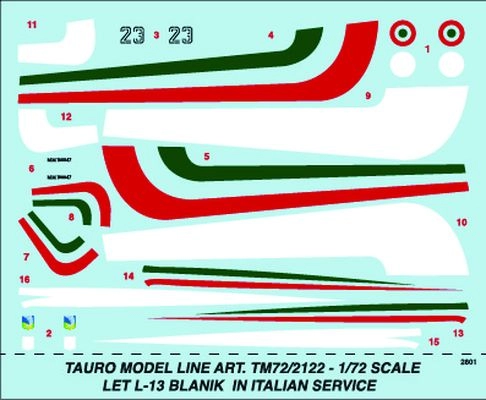LET L-13 J Blanik in Italian service TM72-2122