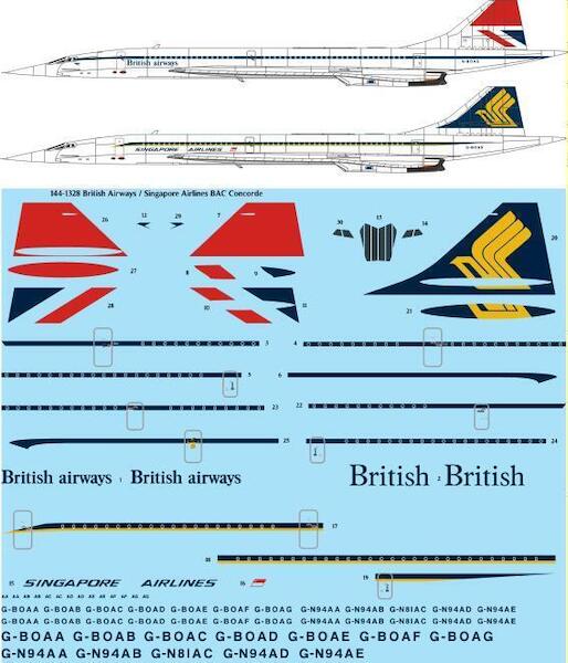 BAC Concorde (British Airwayus/ Singapore Airlines) 144-1328