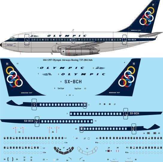 Boeing 737-200 Adv.(Olympic Airways) 144-1397