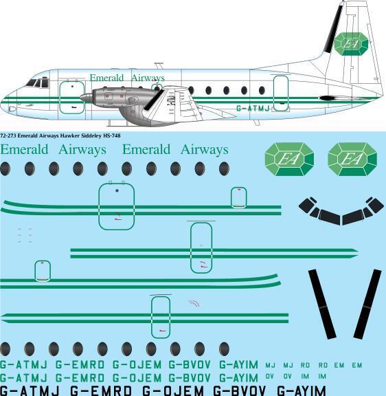 Hawker Siddeley HS-748 (Emerald Airways) 72-273