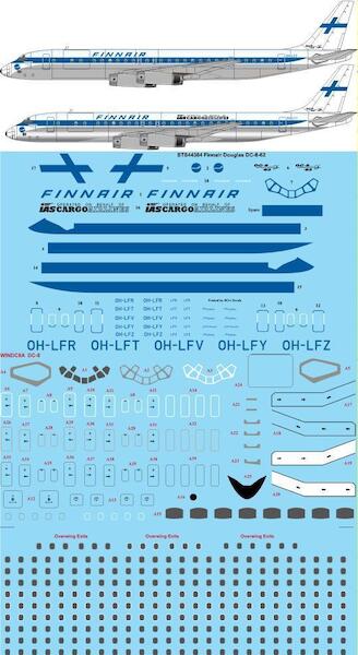 Two Six decals sts44304 Douglas DC8-62 (Finnair)