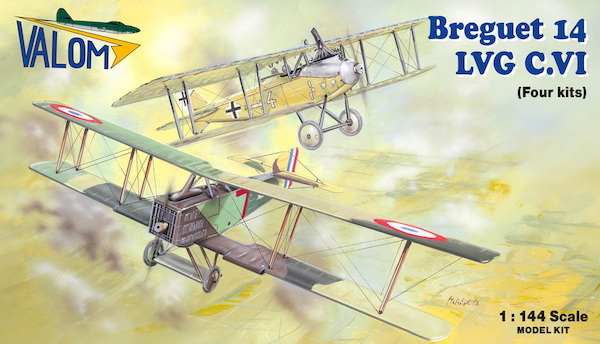 Breguet 14 & LVG C.VI (four kits, 2 of each) VAL14456