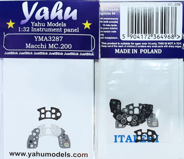 Instrument Panel Macchi MC.200 (Italeri) YMA3287