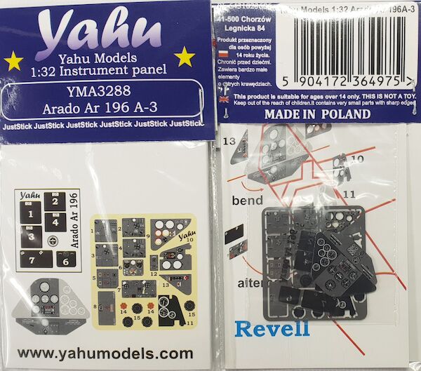 Instrument Panel Arado Ar196A-3 (Revell) YMA3288