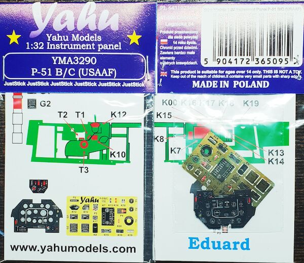 Instrument Panel P-51 B/C (USAAF) (Eduard) YMA3290