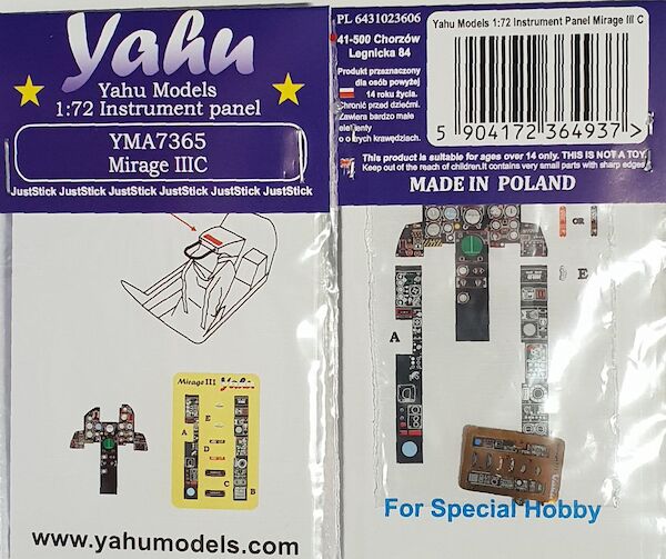 Instrument Panel Mirage IIIC (Special, Hobby) YMA7365