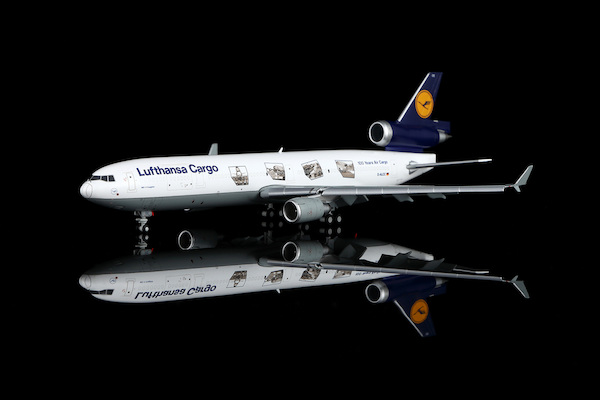 McDonnell Douglas MD11F Lufthansa Cargo "100 years of aviation cargo" D-ALCC Flaps down YY1116F