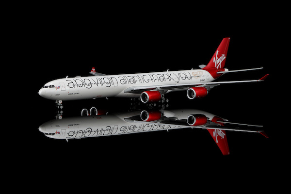 Airbus A340-600 Virgin Atlantic "A Big Thank You" G-VNAP Flaps Down YY34622F